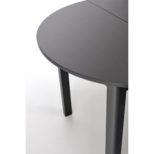 RINGO stół kolor blat czarny, nogi - czarny (102-142x102x76 cm)