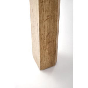 GINO stół rozkładany blat - dąb craft, nogi - dąb craft