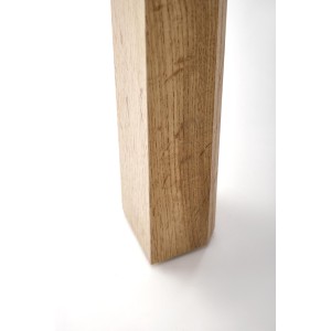 GINO stół rozkładany blat - dąb craft, nogi - dąb craft