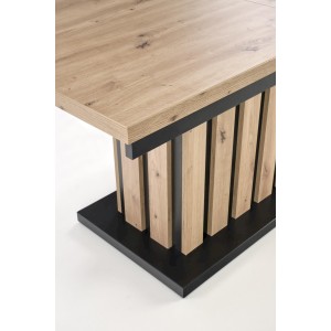 BARETTI ława dąb artisan/czarny