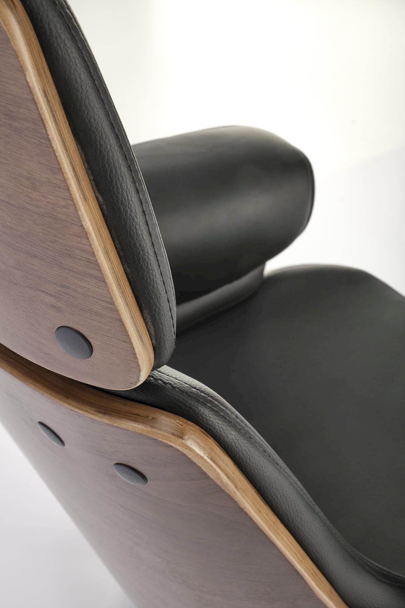 WEBER fotel gabinetowy orzechowy / czarny