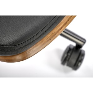 WEBER fotel gabinetowy orzechowy / czarny