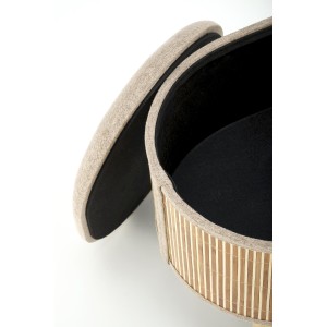 TICO zestaw 2 puf z funkcją pojemnika, beżowy