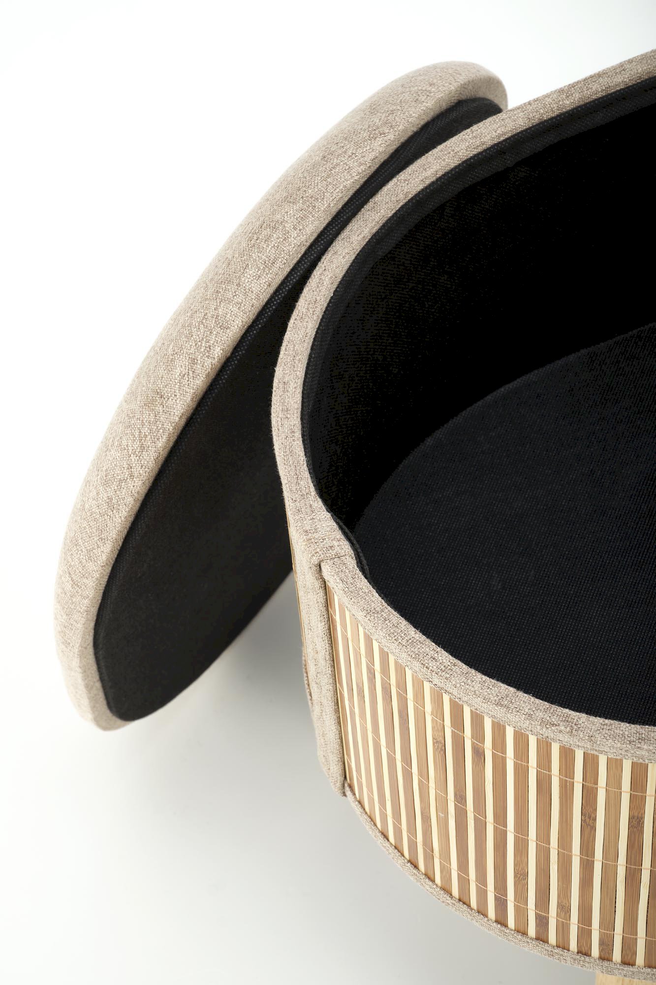 TICO zestaw 2 puf z funkcją pojemnika, beżowy