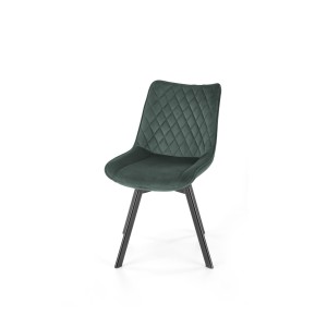 K520 krzesło nogi - czarne, siedzisko - ciemny zielony