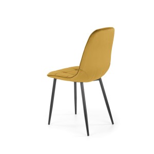 K417 krzesło musztardowy velvet
