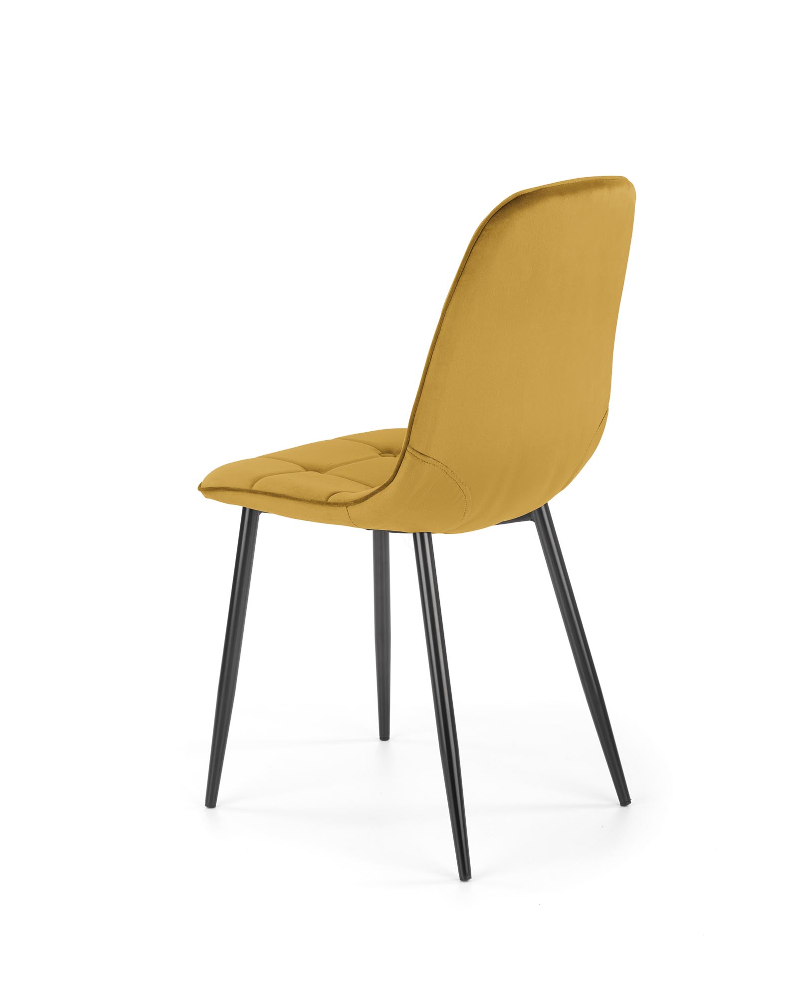 K417 krzesło musztardowy velvet