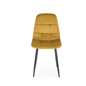 K417 krzesło musztardowy velvet