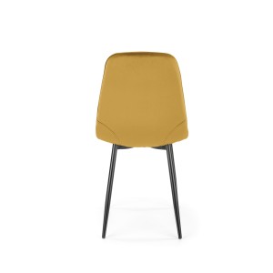 K417 krzesło musztardowy velvet