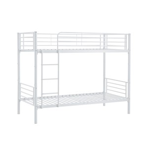 BUNKY łóżko piętrowe / opcja dwóch łóżek pojedynczych 90, biały