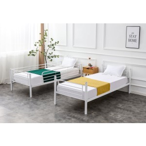 BUNKY łóżko piętrowe / opcja dwóch łóżek pojedynczych 90, biały