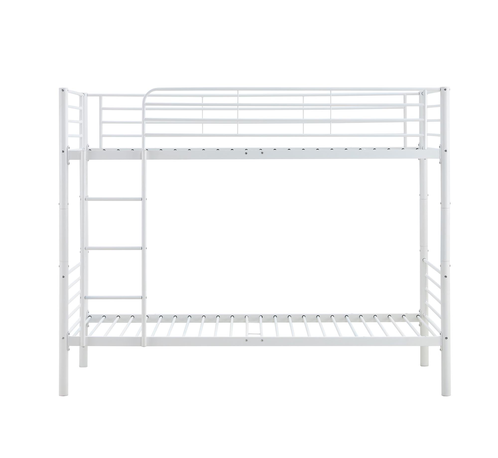 BUNKY łóżko piętrowe / opcja dwóch łóżek pojedynczych 90, biały