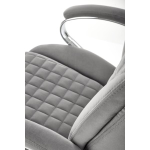 KING 2 fotel gabinetowy, tkanina popielaty