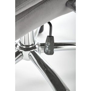 KING 2 fotel gabinetowy, tkanina popielaty