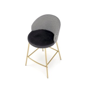 H113  hoker czarny / biały (2p=2szt)