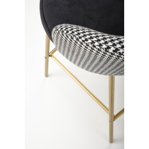 H113  hoker czarny / biały (2p=2szt)