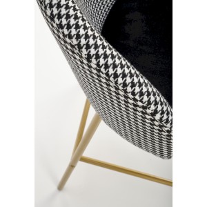 H113  hoker czarny / biały (2p=2szt)