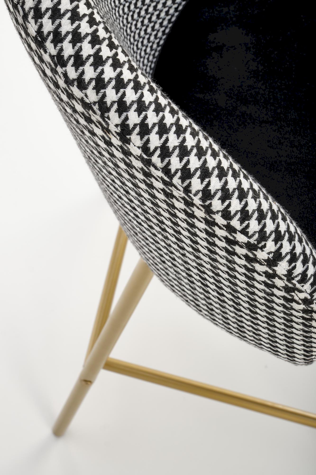 H113  hoker czarny / biały (2p=2szt)