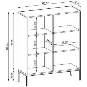 NOVA BIAŁY KOMODA - K104
