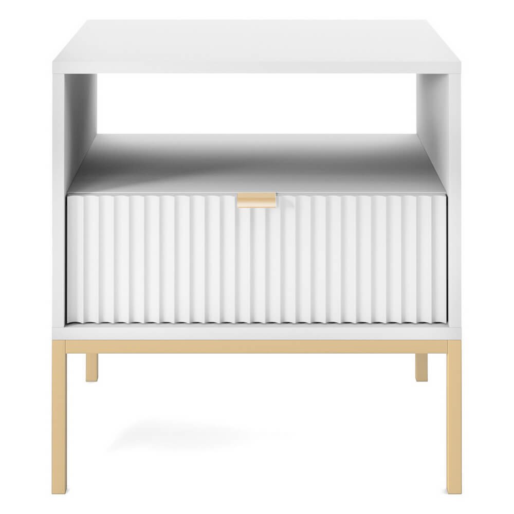 NOVA BIAŁY STOLIK NOCNY - S54