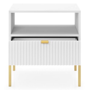 NOVA BIAŁY STOLIK NOCNY - S54