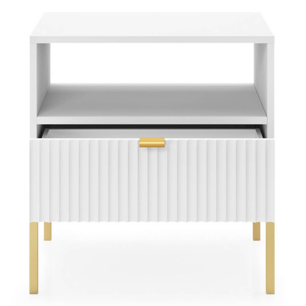 NOVA BIAŁY STOLIK NOCNY - S54