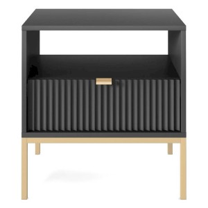 NOVA CZARNY STOLIK NOCNY - S54