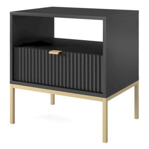 NOVA CZARNY STOLIK NOCNY - S54