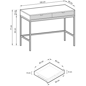 NOVA CZARNY TOALETKA - T104