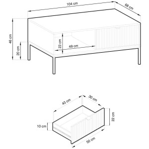NOVA SZARY ŁAWA L104