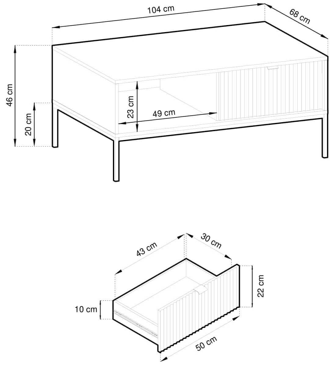 NOVA SZARY ŁAWA L104