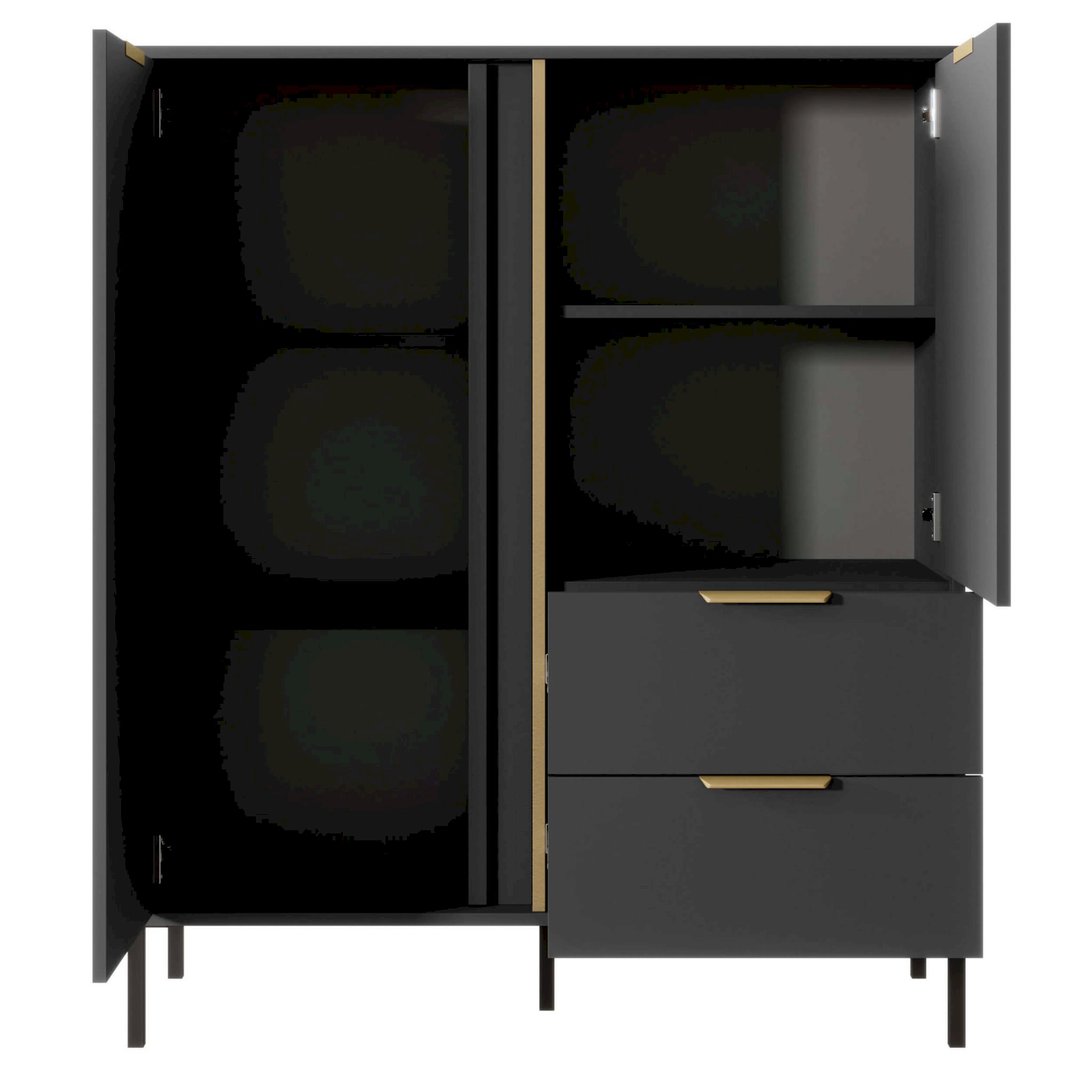 LARS A KOMODA WYSOKA 2D2S ANTRACYT