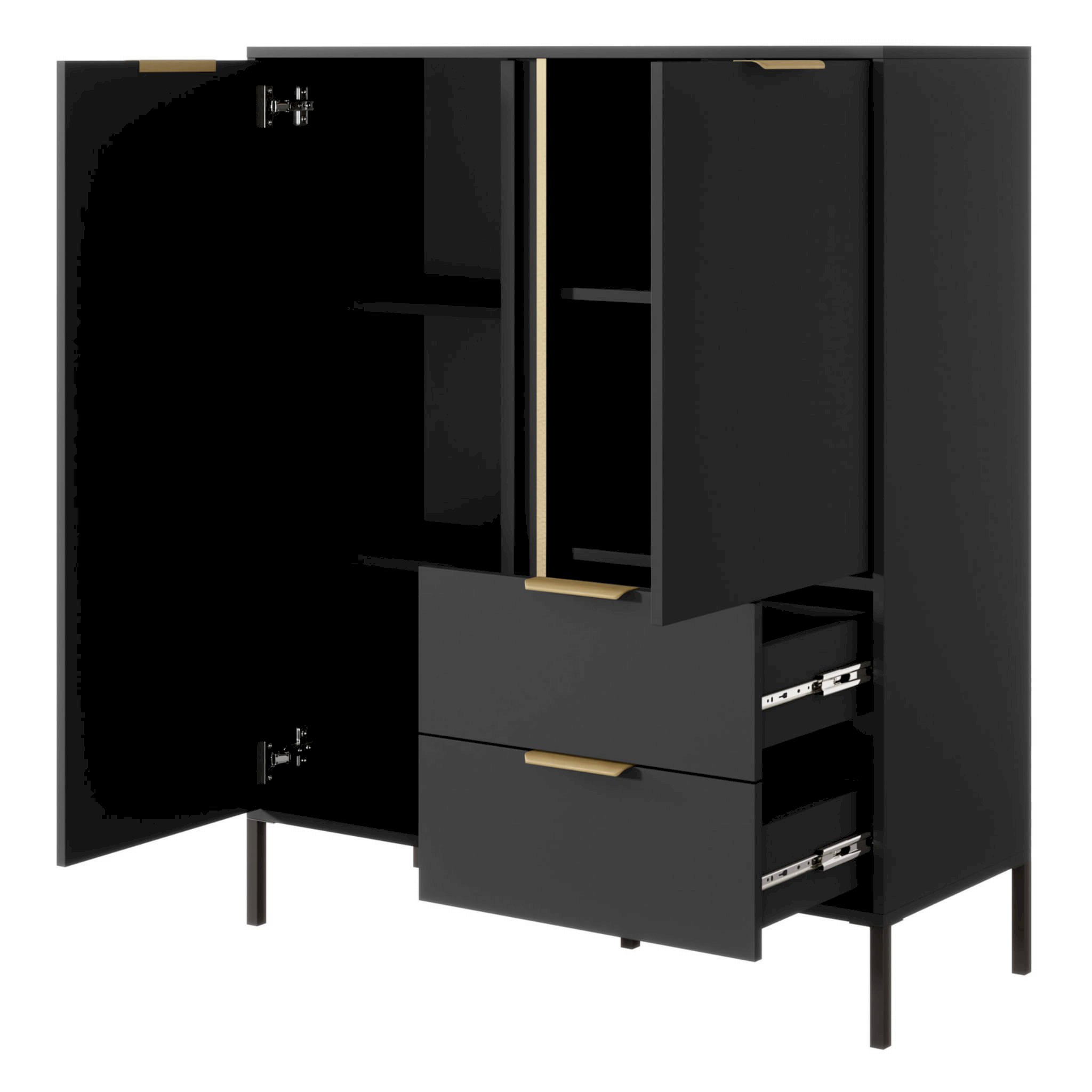 LARS A KOMODA WYSOKA 2D2S ANTRACYT