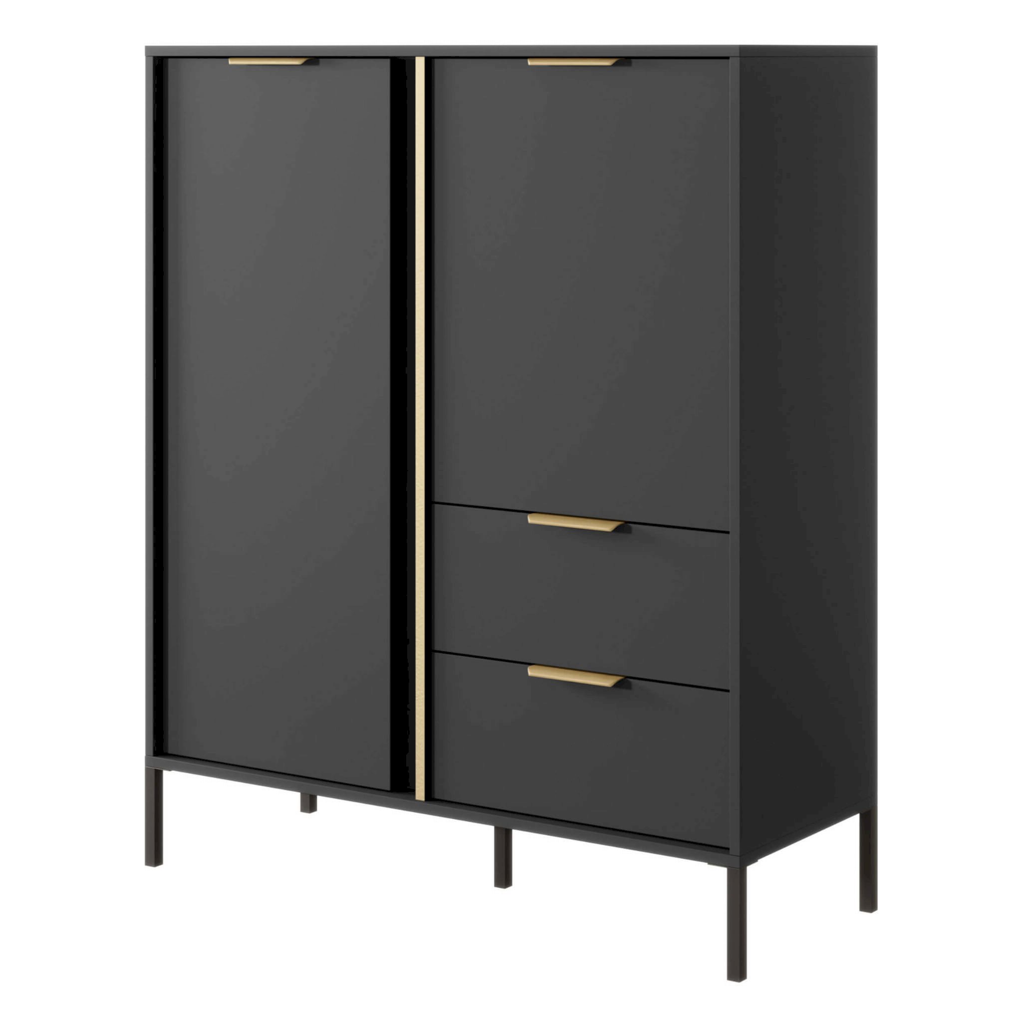 LARS A KOMODA WYSOKA 2D2S ANTRACYT