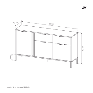 LARS B KOMODA 153 3D2S ANTRACYT