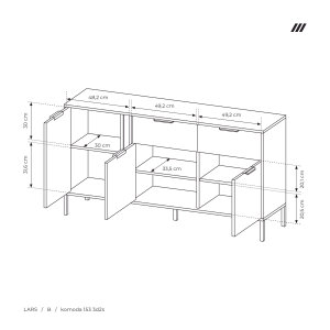LARS B KOMODA 153 3D2S ANTRACYT