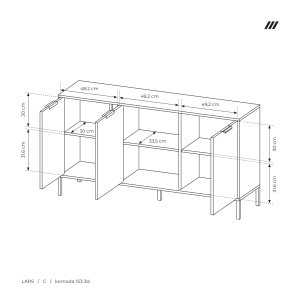 LARS C KOMODA 153 3D ANTRACYT