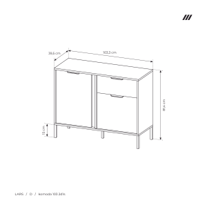 LARS D KOMODA 103 2D1S ANTRACYT