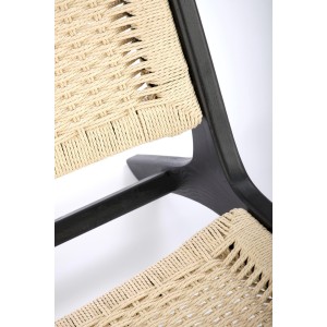 FODEN fotel wypoczynkowy, czarny / naturalny