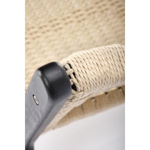 FODEN fotel wypoczynkowy, czarny / naturalny