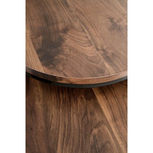 OREO zestaw dwóch ław orzechowy / czarny