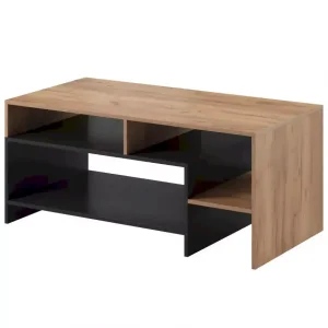 STOLIK KAWOWY ALVA DĄB CRAFT + ANTRACYT