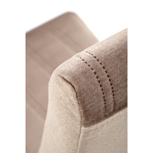 DIEGO 3 krzesło dąb miodowy / tap. velvet pikowany Pasy - MONOLITH 09 (beżowy)