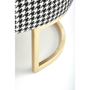 HARMONY ławka z funkcją pojemnika, czarny / biały / złoty