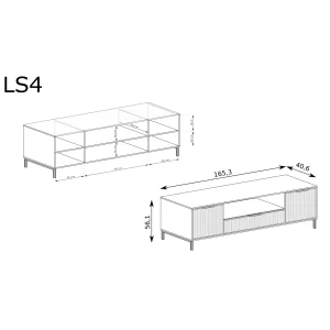 SZAFKA RTV LINKaSTYLES LS-4 INDIGO