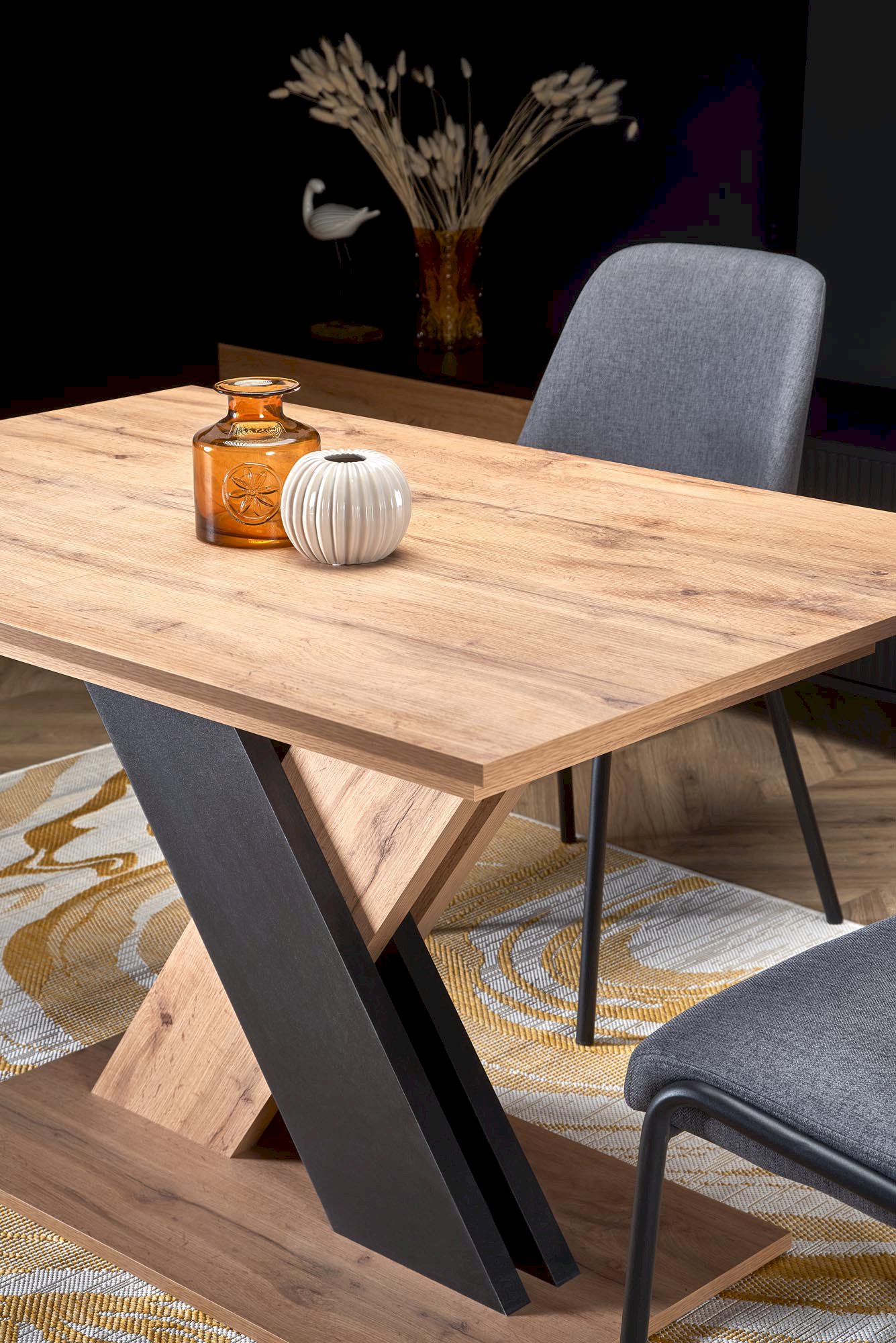 XARELTO stół rozkładany dąb wotan - czarny