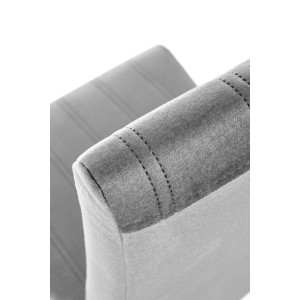 DIEGO 3 krzesło dąb miodowy / tap. velvet pikowany Pasy - MONOLITH 85 (jasny popiel)