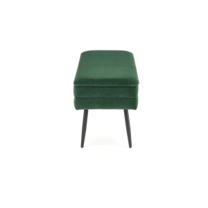 VELVA ławka ciemny zielony/czarny