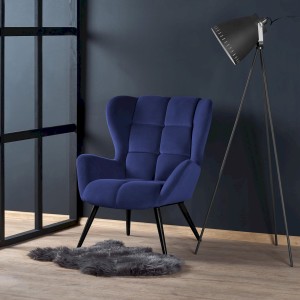 TYRION fotel wypoczynkowy granatowy