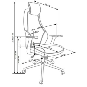 TORINO fotel pracowniczy czarny
